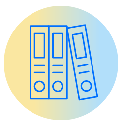 Spines of books icon